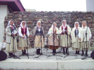  - Śpiewanie piesni patriotycznych na plantach wraz z publicznoscią - zdjęcie nr 1